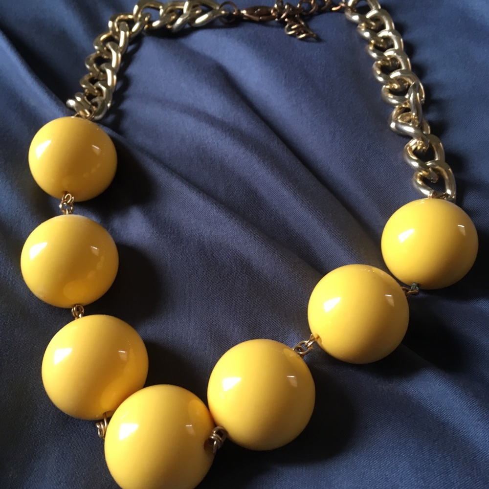 Yellow Ball Necklace